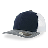 Бейсболка "SONIC", 6 клиньев, пласт. застежка, темно-синий, осн. ткань100% хлопок, 280 г/м2