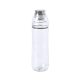 Бутылка для воды FIT, 700 мл; 24,5х7,4см, прозрачный с серым, пластик rPET