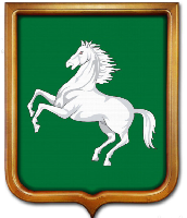 Герб Томска 35х43 см, печатный, светлая рамка