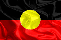 Флаг аборигенов Австралии 90х135 см