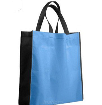 Сумка из спанбонда Бокс объёмная 30х30х8 см, комбинированная